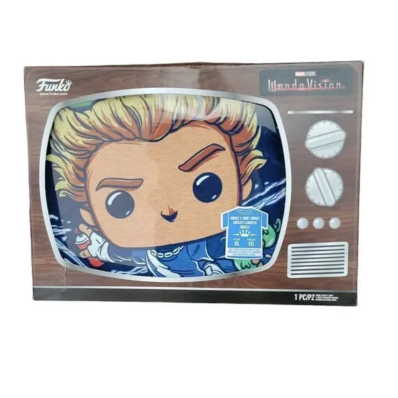 Funko Boxed Tee: Marvel 365 WandaVision Pietro Gray Unisex  XL - Picture 2 of 6